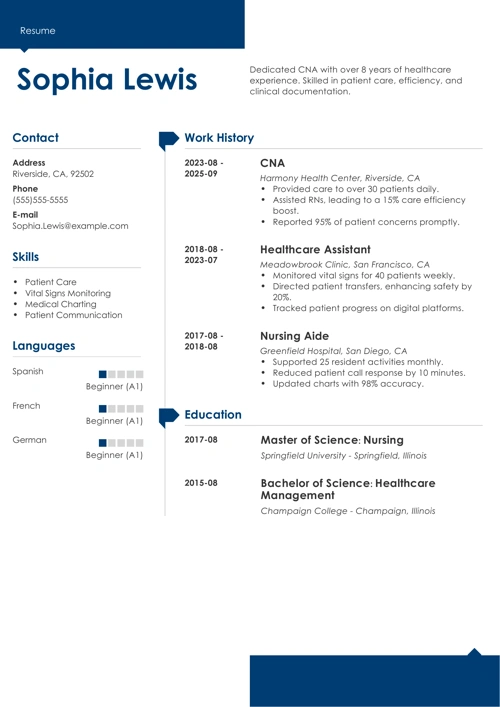 sample resume example