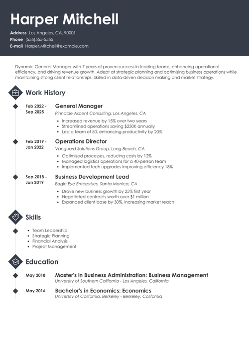 sample resume example