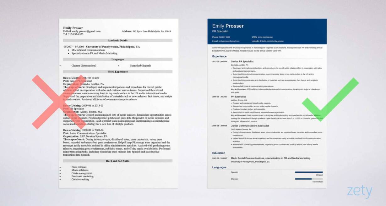 resume design