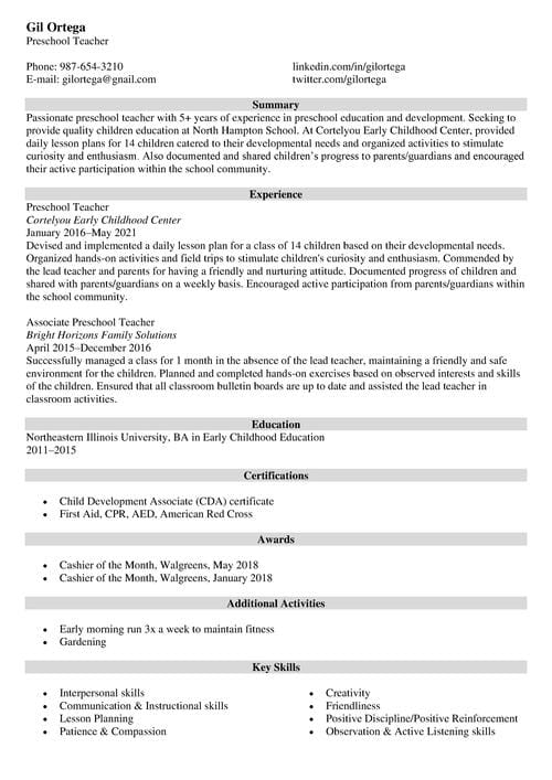 retail assistant resume example