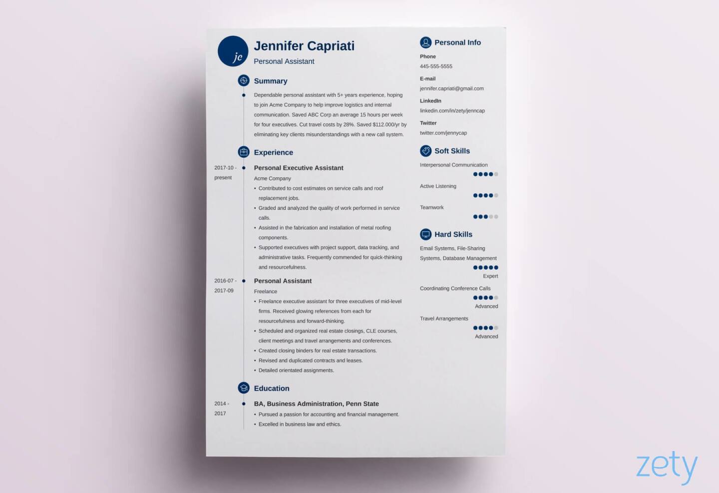 3 types of resume with examples