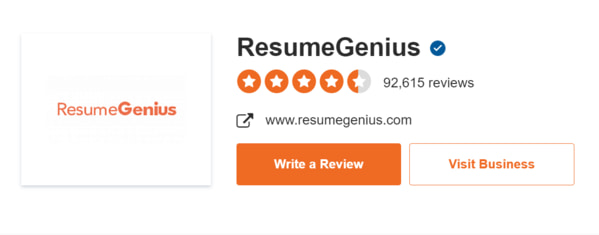 resume genius sitejabber review