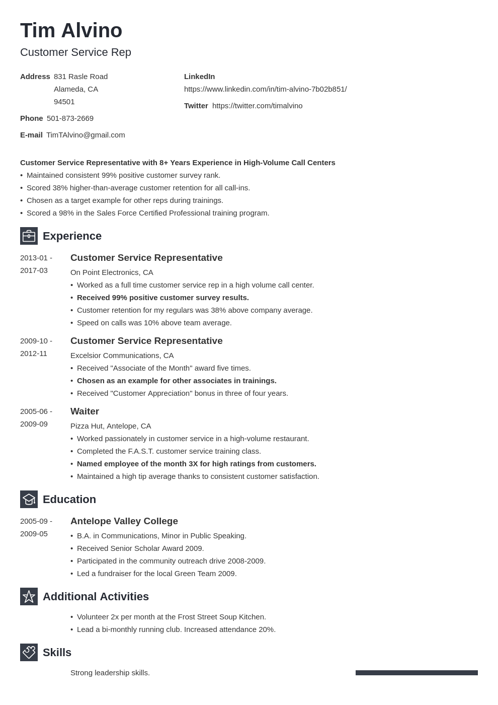 Short And Engaging Pitch For Resume - Front End Developer ...