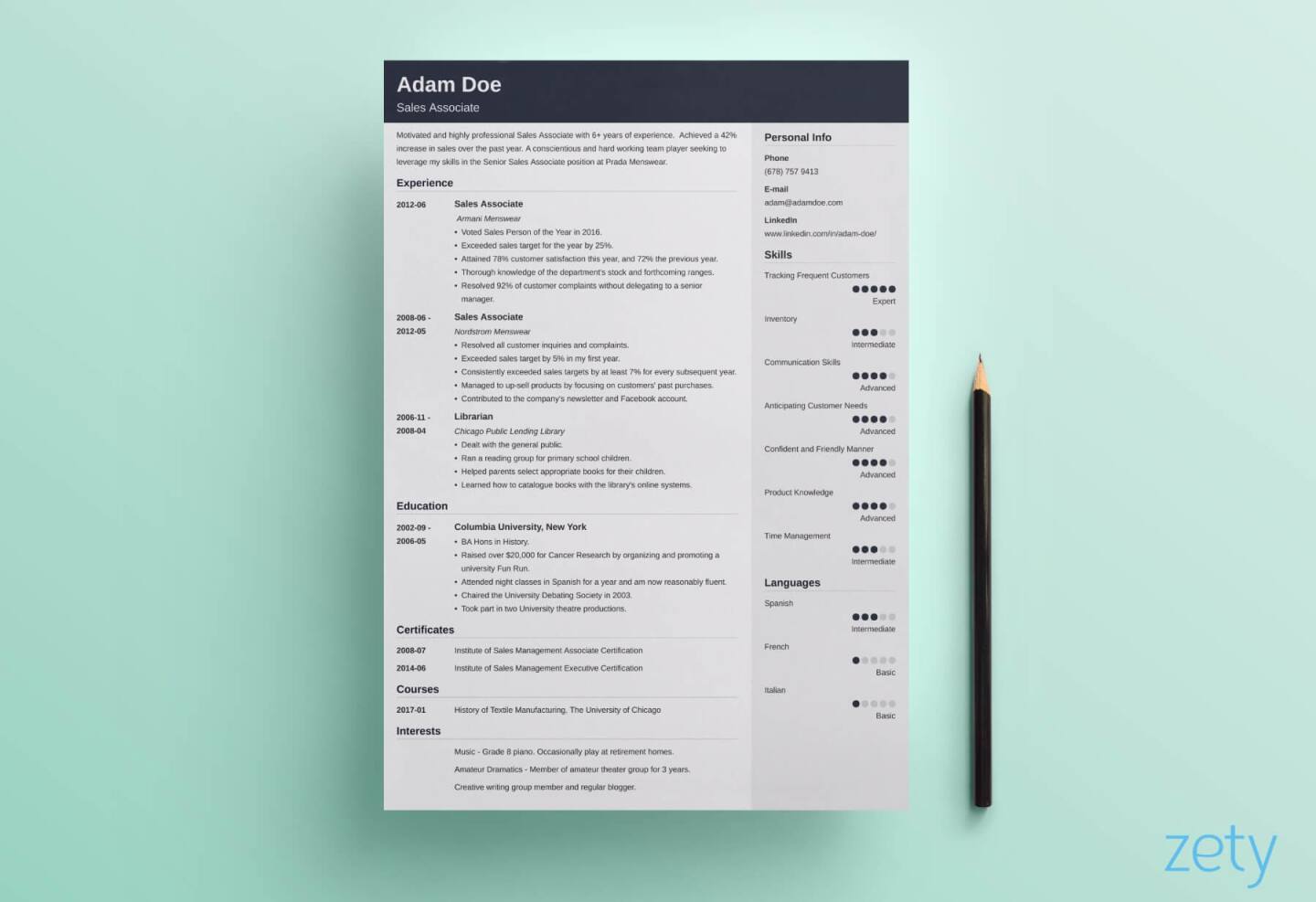 Create the perfect resume