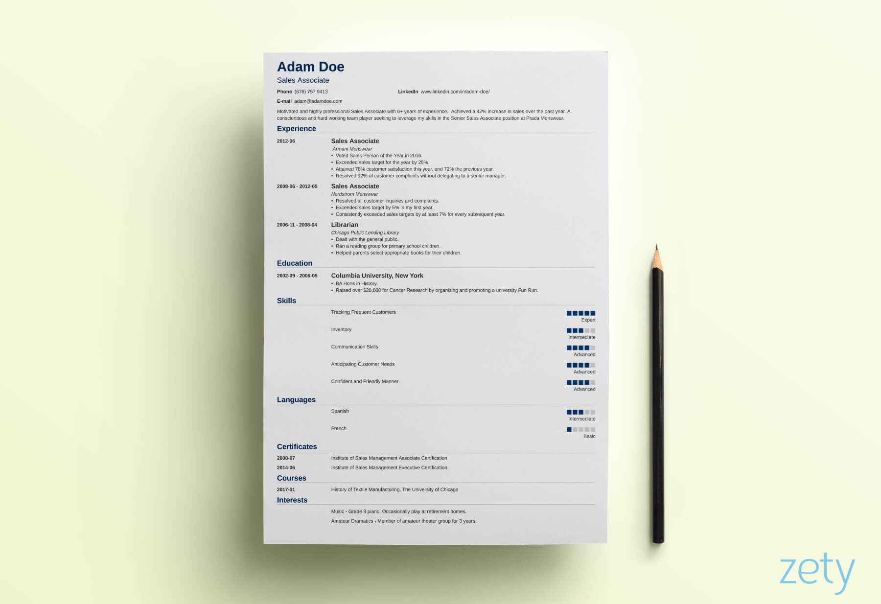 Create the perfect resume