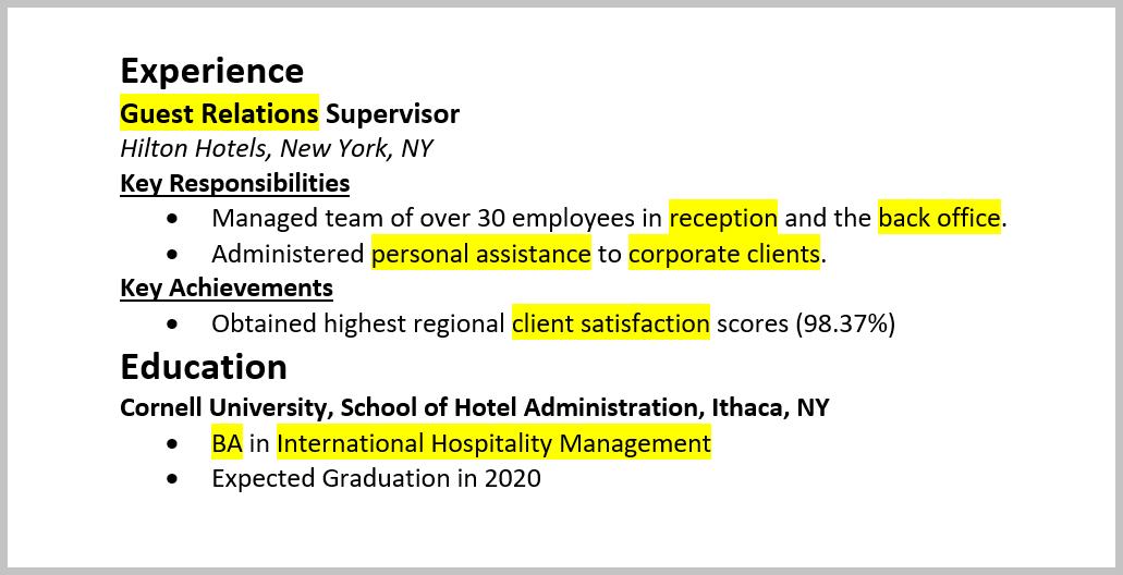 resume_keywords_highlighted_in_experience_and_education
