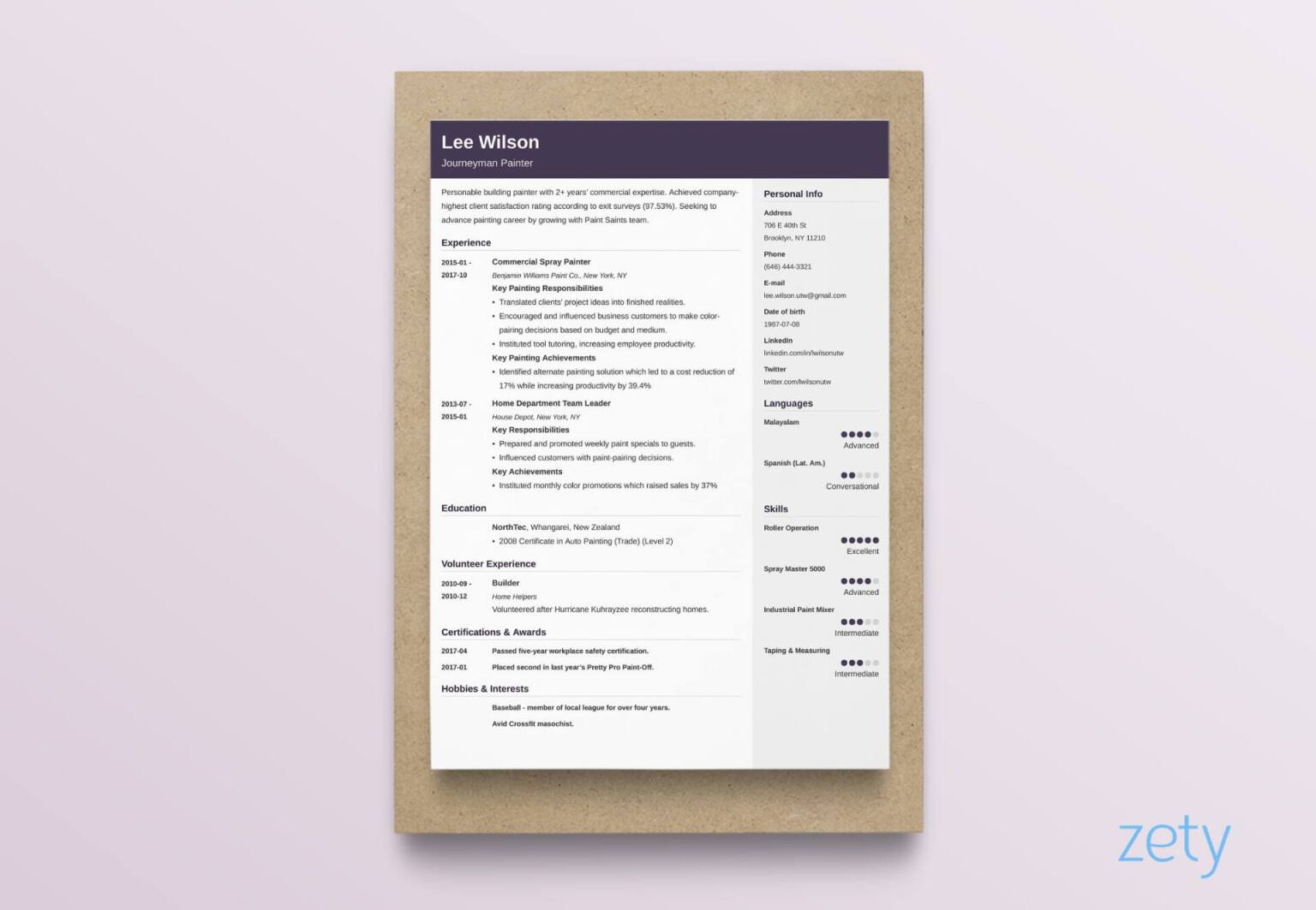 creative resume design inspiration