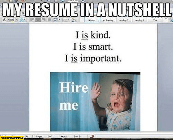 Writing Your Resume? Take a Break for a Solid Meme Collection