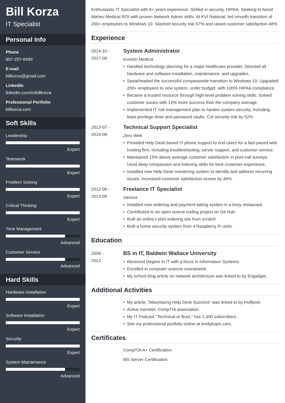 18-professional-resume-profile-examples-for-any-job