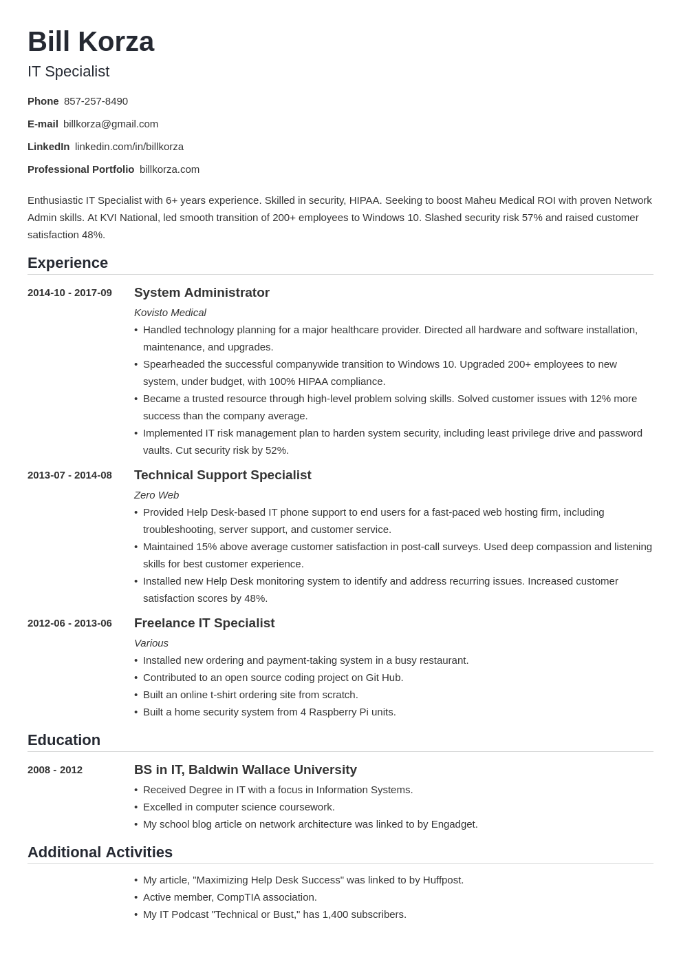 examples-of-resume-profile-section