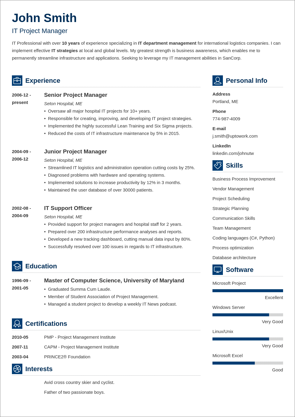 25 Resume Templates For Microsoft Word Free Download