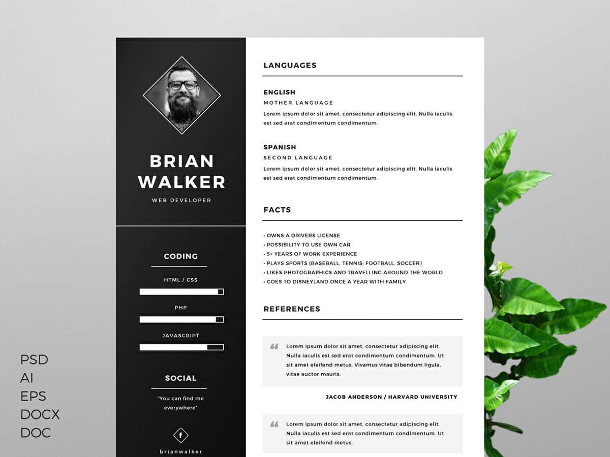 free resume templates for word  15 cv  resume formats to download