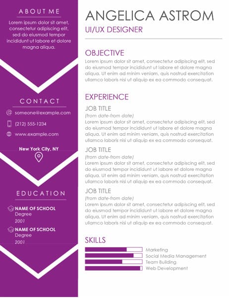 Resume Template for Microsoft Word