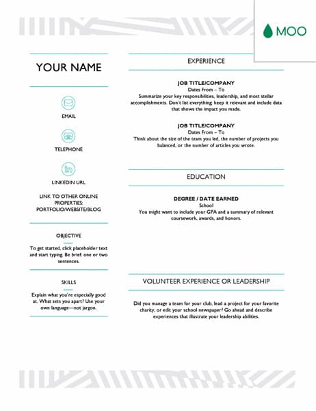 Resume Template for Microsoft Word