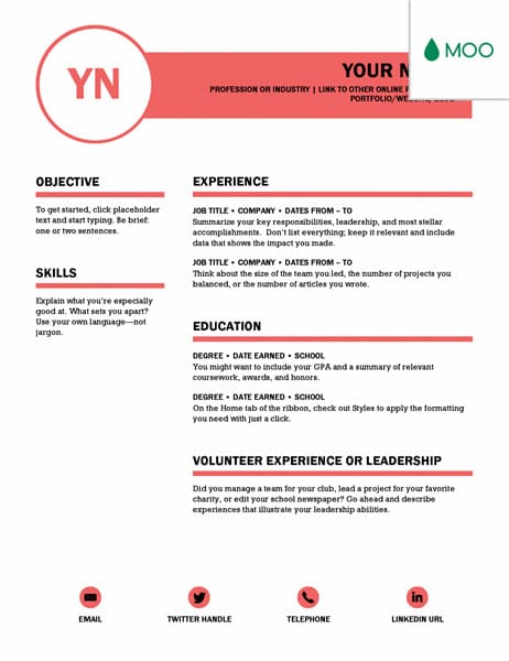 Resume Template for Microsoft Word