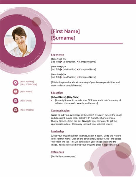 Resume Template for Microsoft Word