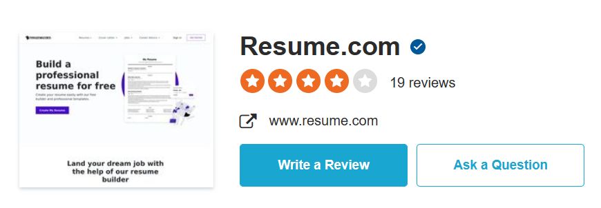 Resume.com Sitejabber Review