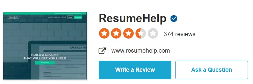 resumehelp reviews on sitejabber