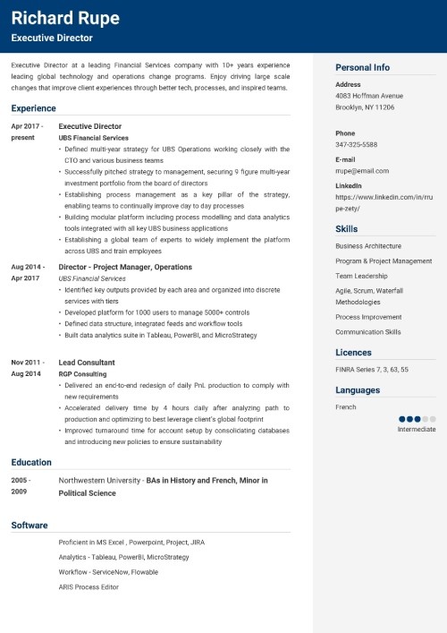 critical thinking skills cv