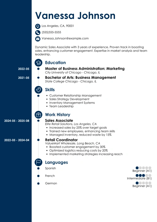 sample resume example