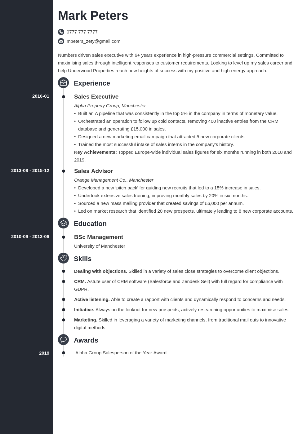 Sales CV: Examples and How-to-Write Guide (+Template)