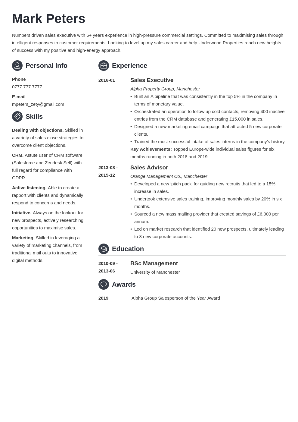 Sales CV: Examples and How-to-Write Guide (+Template)