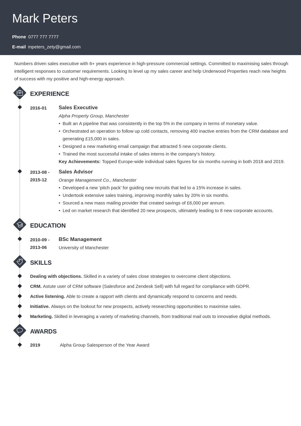 Sales CV: Examples and How-to-Write Guide (+Template)