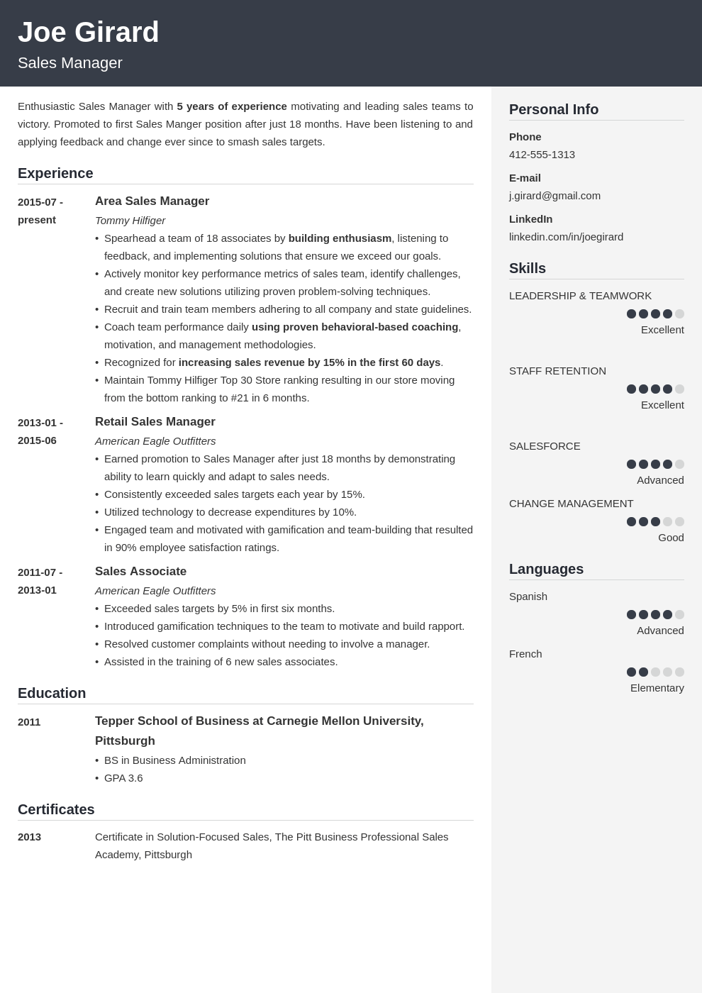 sales manager resume example template cubic