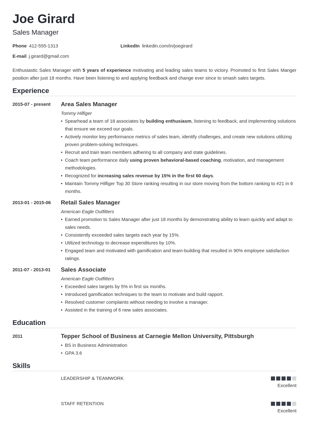 sales manager resume example template nanica