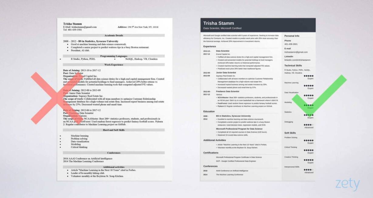 Data Scientist Resume Sample and Complete Guide [20+ Examples]