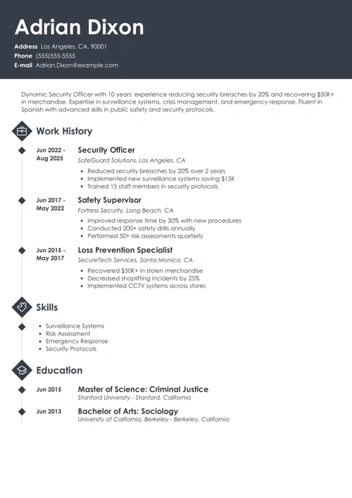 sample resume example