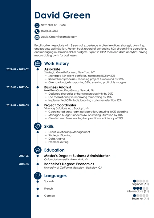 sample resume example
