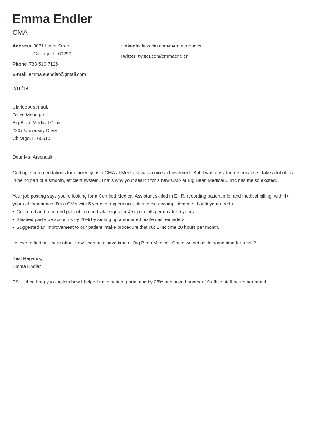 5 Short Cover Letter Examples For