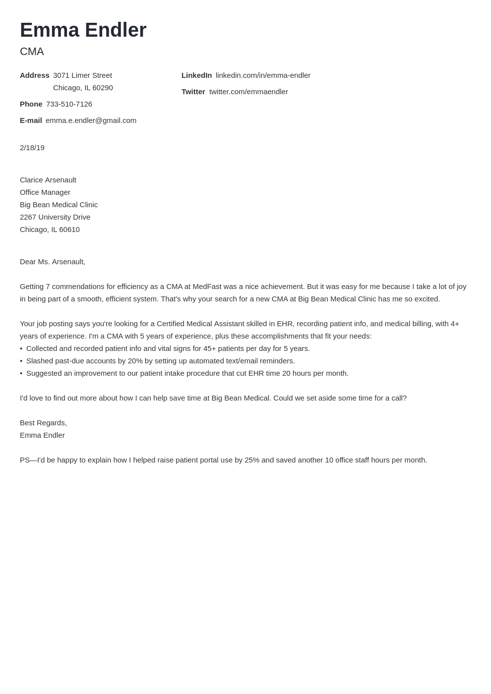 application for employment letter template