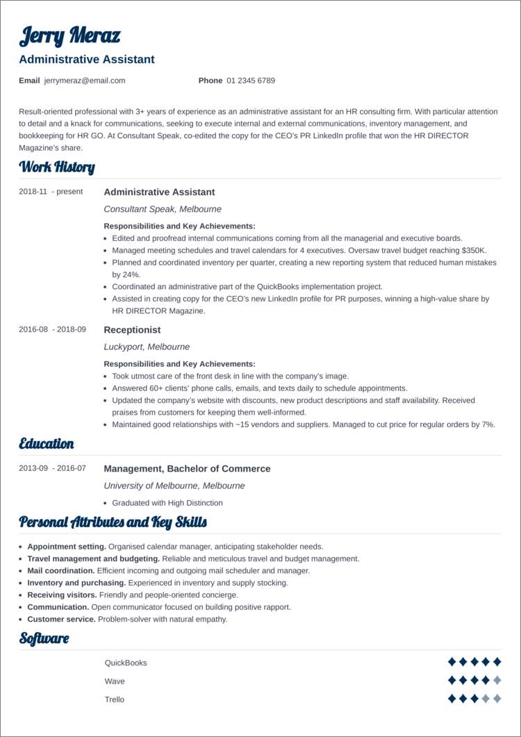 simple resume template