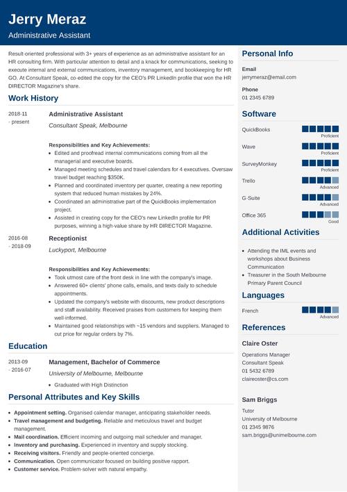simple resume template example
