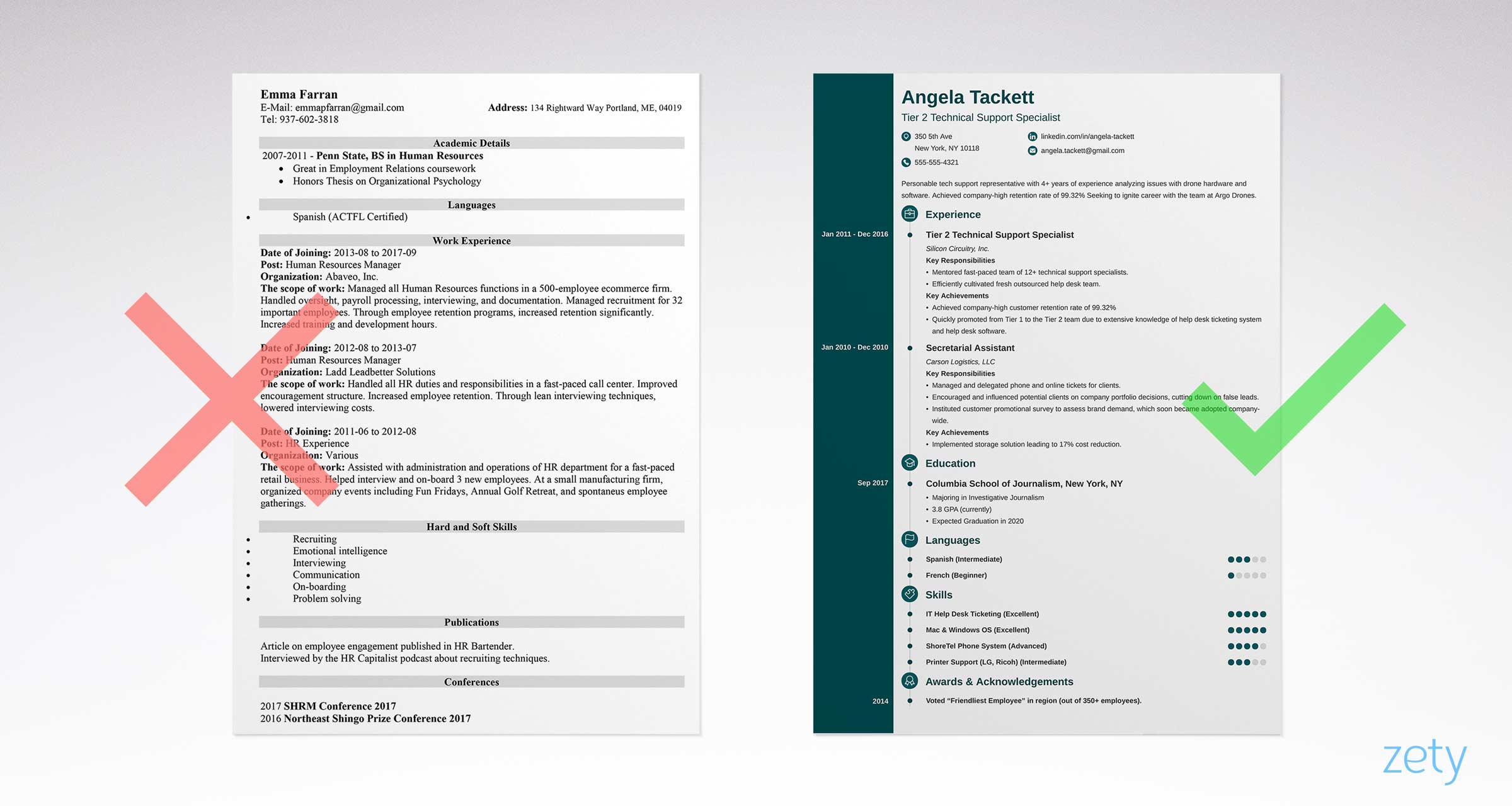 Example Of Simple Resume For Job Application