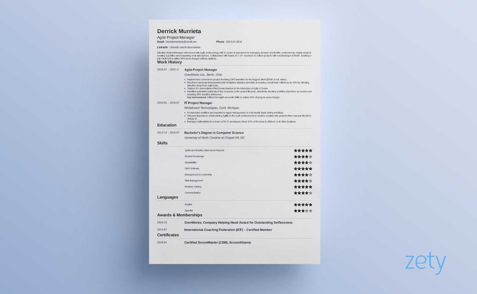 simple resume