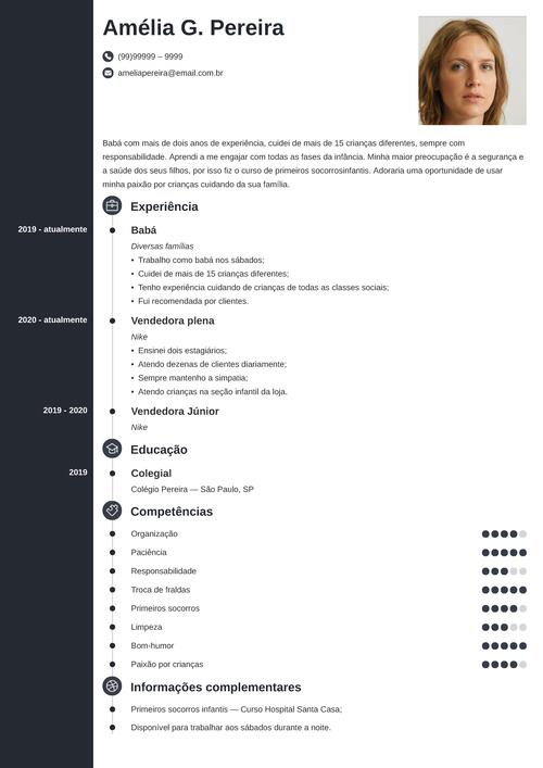 modelo de curriculo