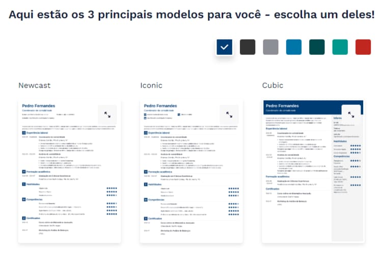 3 principais modelos de currículo Zety personalizados