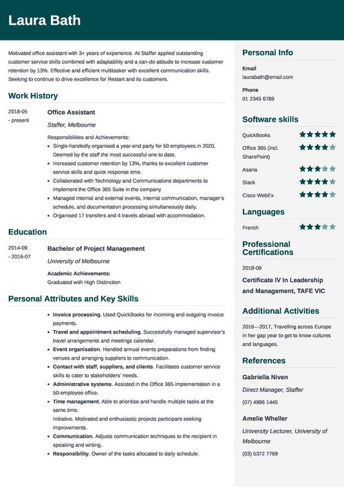 key skills for resume