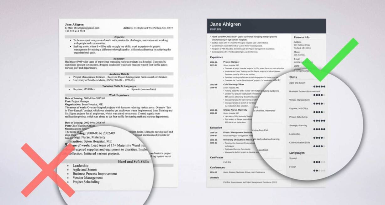 skills and abilities section of resume