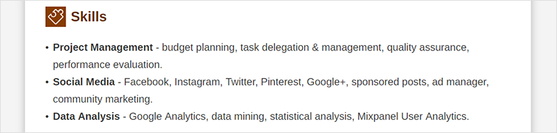 how to build a resume: skills section