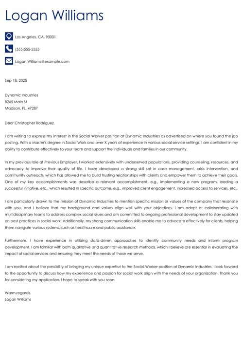 Social Work Cover Letter Samples & Best Soft Skills to Show