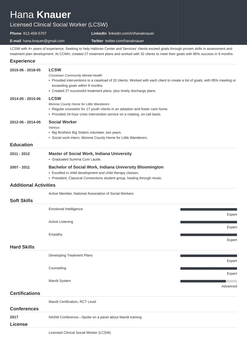 resume-template-for-social-worker