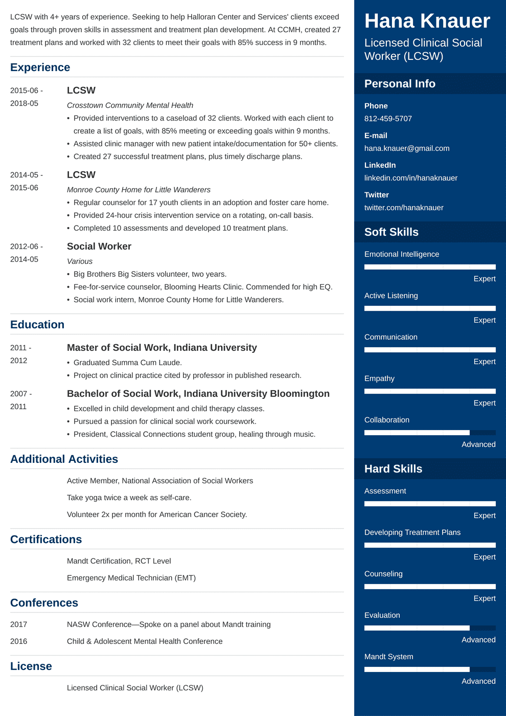 Social Work Resume: Examples for a Social Worker (20+ Tips)