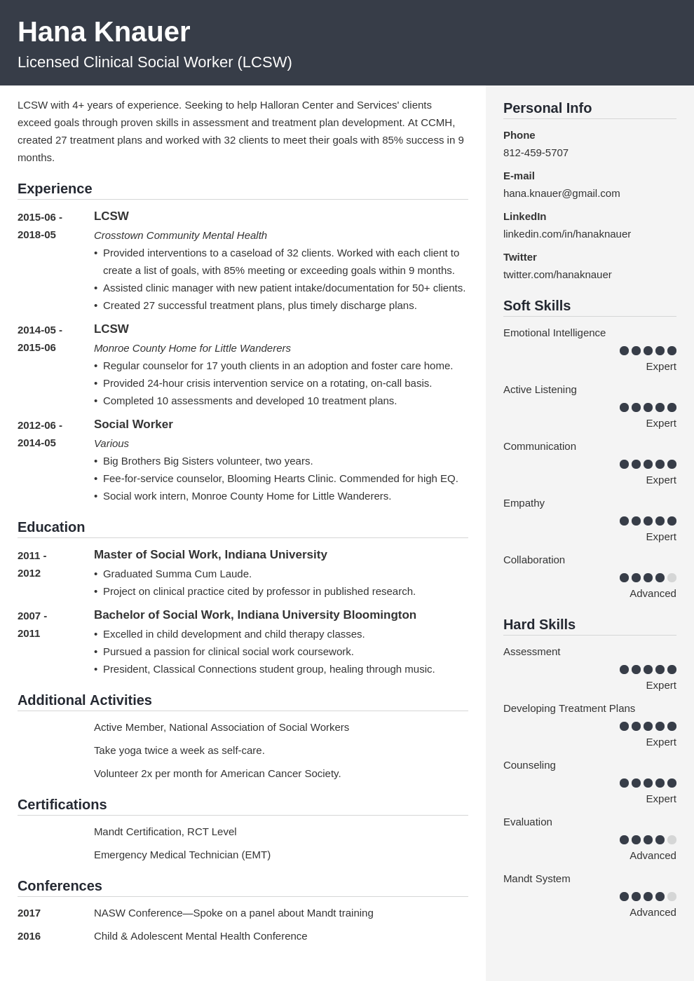 social work resume example template cubic