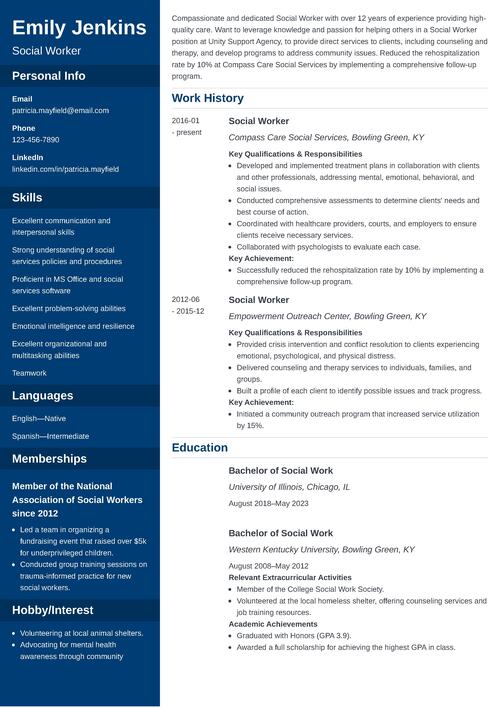 Social Work Resume: Examples for a Social Worker (20+ Tips)