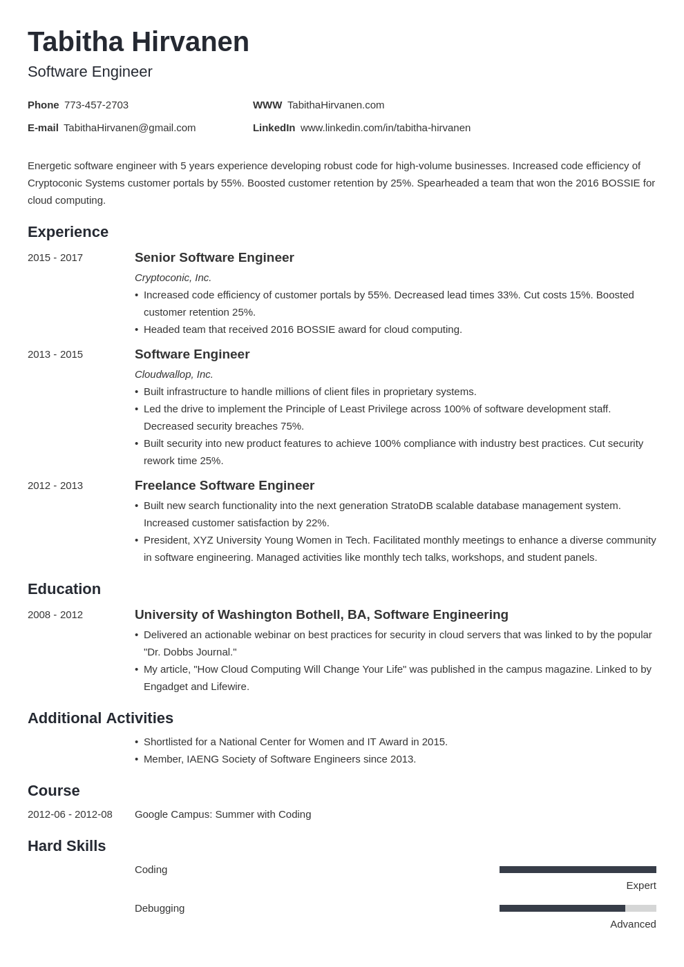 software engineer resume template microsoft word download