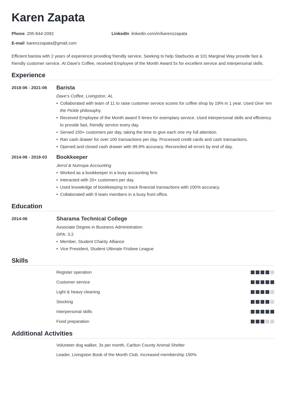 starbucks-resume-examples-and-guide-10-tips